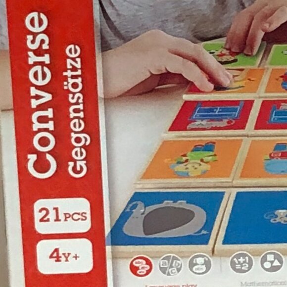 New in Box Hape Converse Wooden Match Opposites Educational Game - Picture 5 of 9
